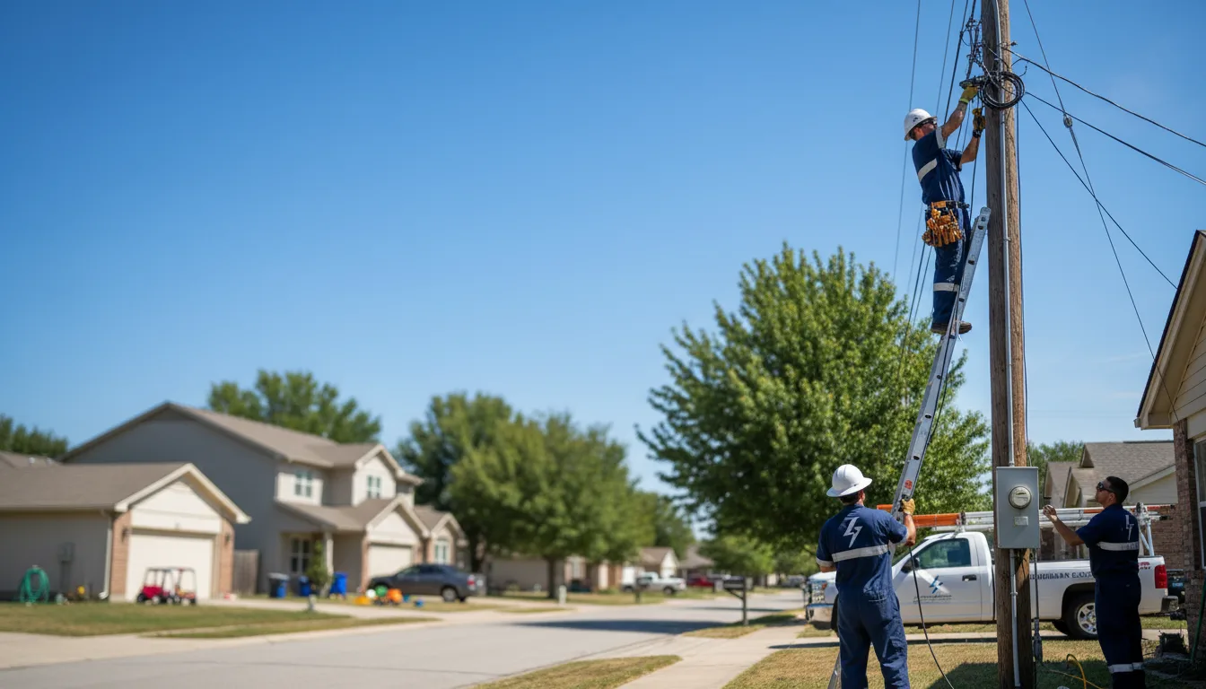 Residential electrician providing installation services in Lake Mills, IA